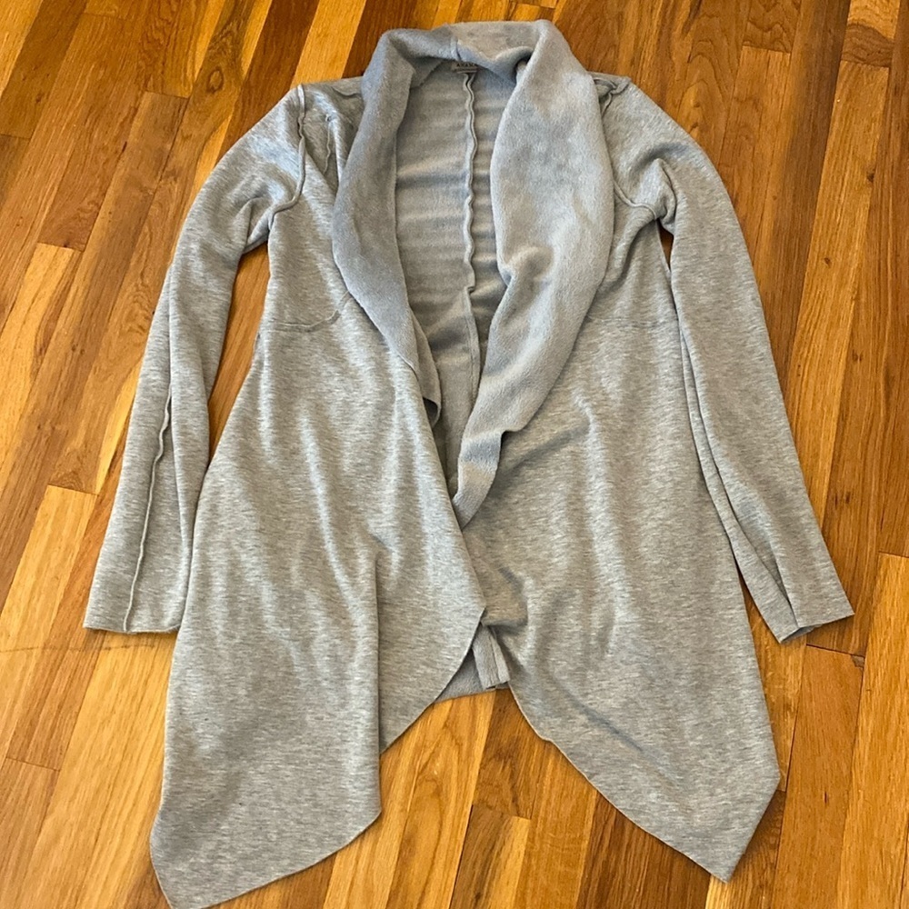 Anama Women’s Gray Fleece Lined Cardigan Size M